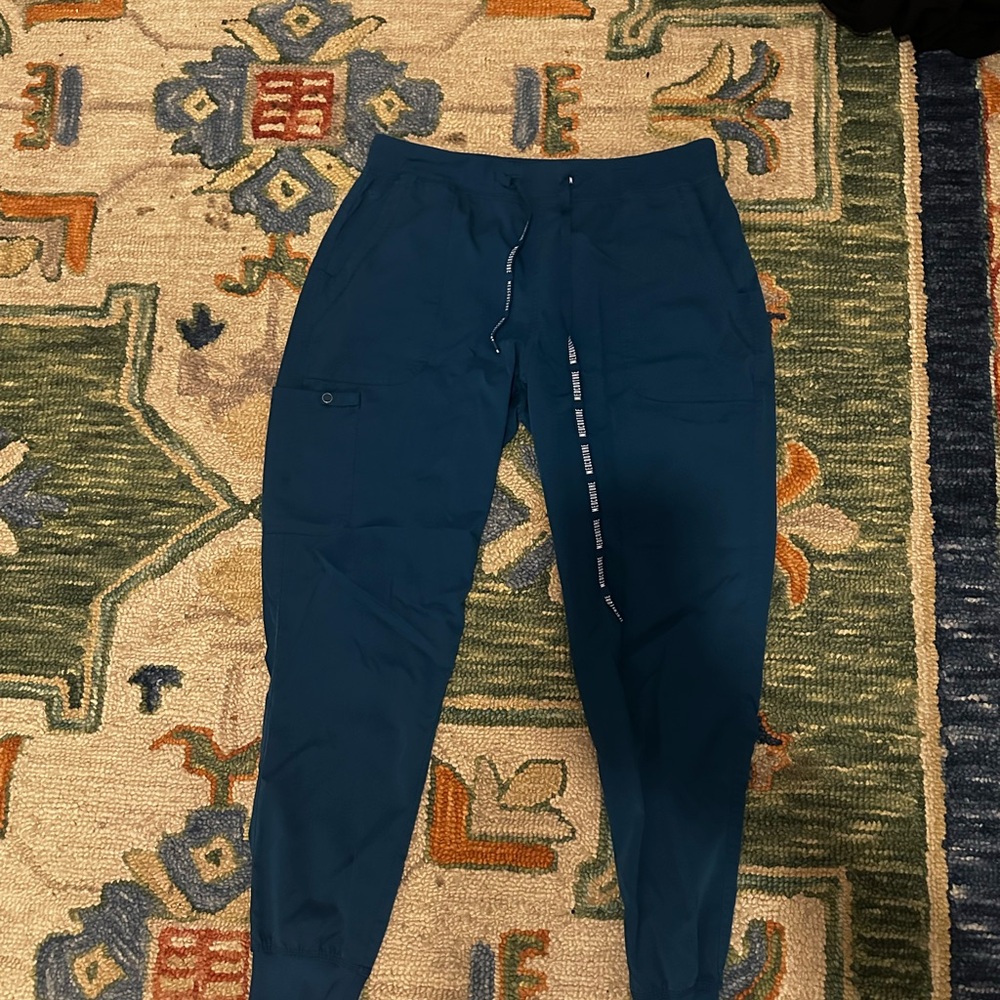 Med Couture Women's carribean blue scrub bottoms